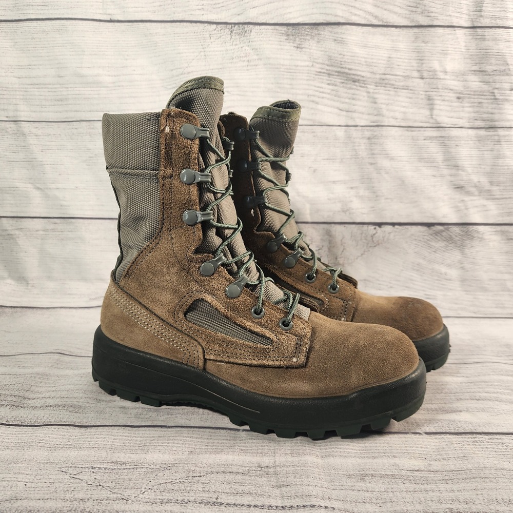 Belleville FAFTW Mens 6.5 RF Waterproof Gore-Tex Combat Flight Boots Sage/Brown